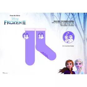   Disney Jégvarázs csúszásgátlós meleg téli zokni gyerekeknek - sherpa zokni - lila - 23-26