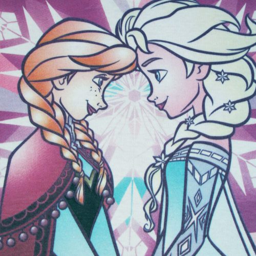 Téli pamut gyerek pizsama - Jégvarázs - lila - 98