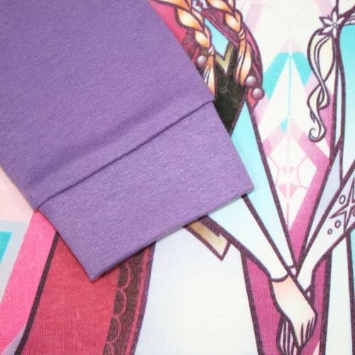 Téli pamut gyerek pizsama - Jégvarázs - lila - 98