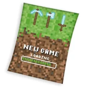 Minecraft Coral fleece takaró 150x200cm
