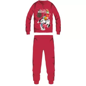  Mickey Egér vastag interlock karácsonyi pamut pizsama férfiaknak - XL