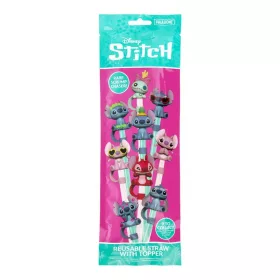 Stitch szívószál figurával blind box