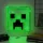 Minecraft Creeper falra szerelhető LED-es hangulatvilágítás