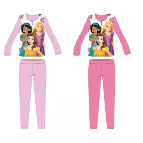   Disney Hercegnők pamut jersey gyerek pizsama - világosrózsaszín - 98