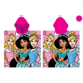 Disney Hercegnők 55x110 cm gyorsan száradó poncsó