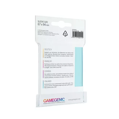 Gamegenic Soft Sleeves 100 db kártyavédő