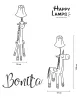 Bonita egyszarvú állólámpa 120 cm Happy Lamps limitált kiadás