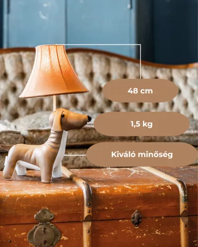Waldi tacskó asztali lámpa 48 cm Happy Lamps limitált kiadás