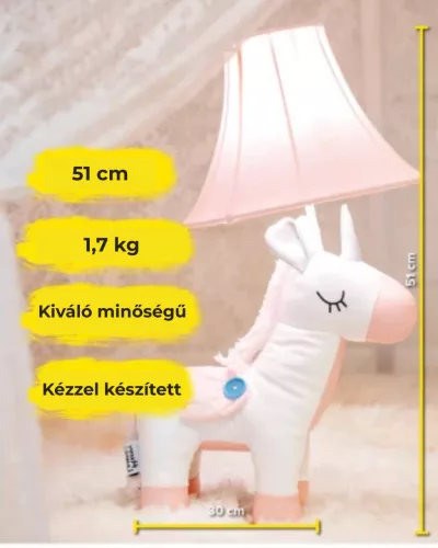 Elsa egyszarvú asztali lámpa 51 cm Happy Lamps limitált kiadás