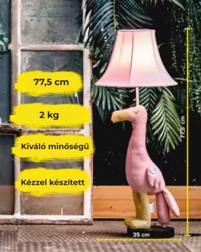 Mingo flamingó asztali lámpa 77,5 cm Happy Lamps limitált kiadás