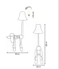 Bello uszkár állólámpa 126 cm Happy Lamps limitált kiadás