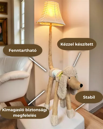 Bello uszkár állólámpa 126 cm Happy Lamps limitált kiadás