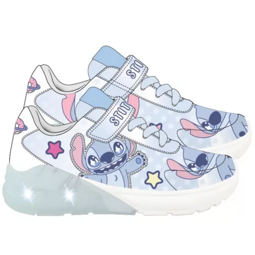 Disney Lilo és Stitch, A csillagkutya Happy Alien LED villogó, világító utcai cipő 25