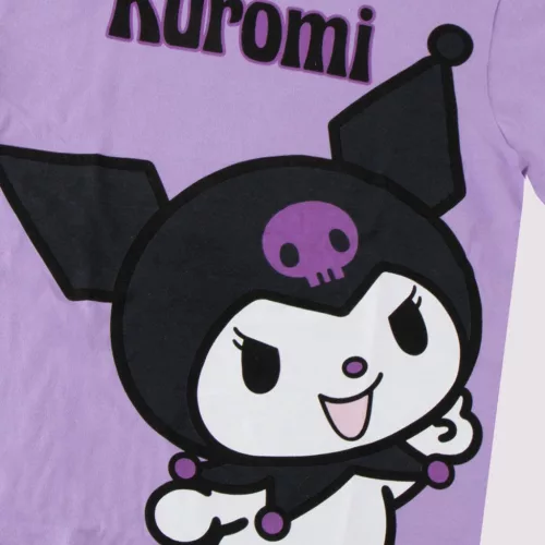 Hello Kitty Kuromi Purple gyerek rövid póló, felső 6 év / 116 cm