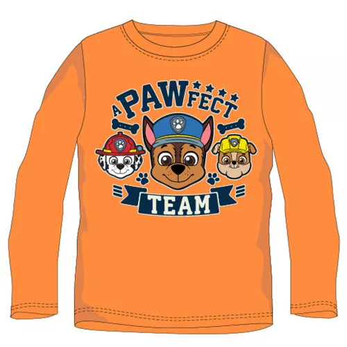 Mancs Őrjárat Pawfect Orange gyerek hosszú póló, felső 6 év / 116 cm