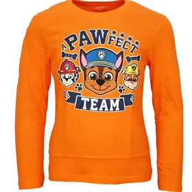   Mancs Őrjárat Pawfect Orange gyerek hosszú póló, felső 8 év / 128 cm