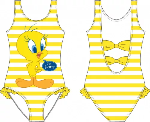 Bolondos Dallamok Tweety gyerek fürdőruha, úszó 6 - 8 év / 116 - 128 cm