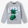 Minecraft Grey gyerek pulóver 8 év / 128 cm