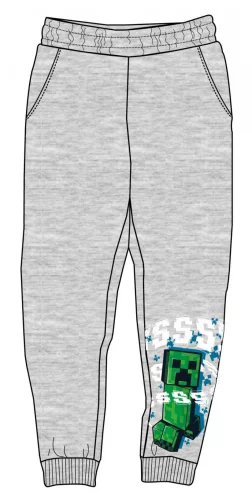 Minecraft Grey gyerek hosszú nadrág, jogging alsó 10 év /140 cm