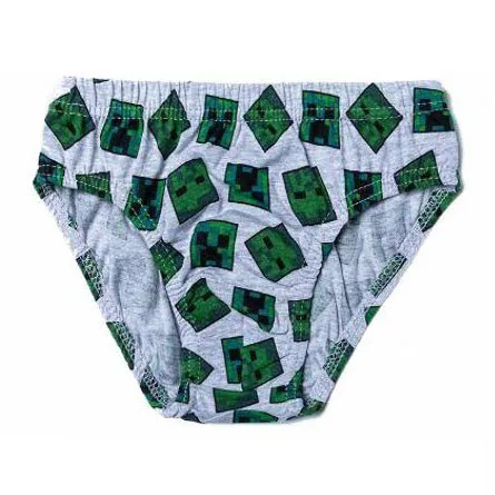 Minecraft Creeper gyerek fehérnemű, alsó 3 darab/csomag 8 év / 128 cm