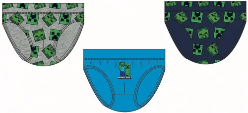 Minecraft Creeper gyerek fehérnemű, alsó 3 darab/csomag 9 év / 134 cm