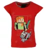 Minecraft Red gyerek rövid póló, felső 4 év / 104 cm