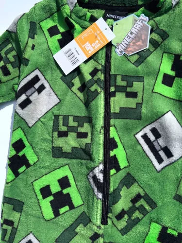 Minecraft Emerald gyerek hosszú pizsama, overál 3 - 4 év / 98 - 104 cm