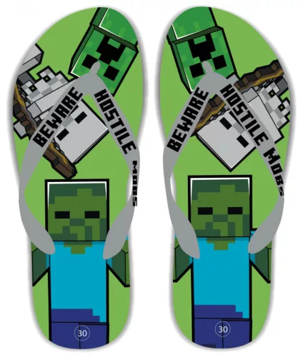 Minecraft Beware gyerek papucs, Flip-Flop 31/32