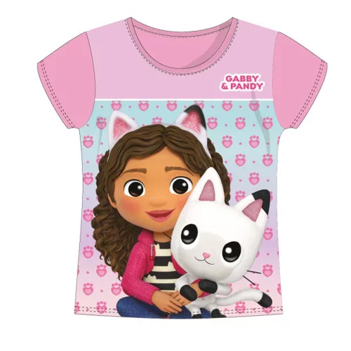 Gabi babaháza Pandy  Light Pink gyerek rövid póló, felső 2 év / 92 cm