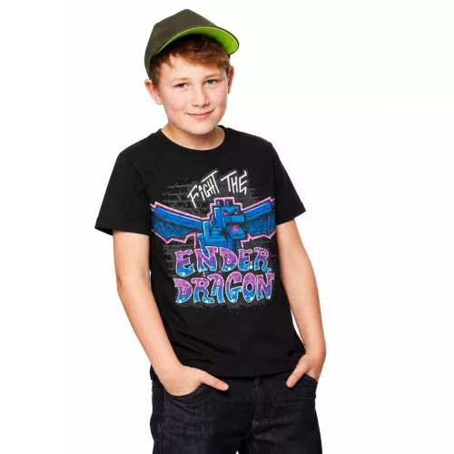 Minecraft Ender Dragon gyerek rövid póló, felső 8 év / 128 cm
