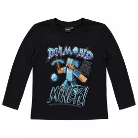   Minecraft Diamond Power gyerek hosszú ujjú póló, felső 8 év / 128 cm