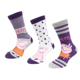 Peppa malac Purple Stars gyerek zokni 27/30