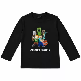   Minecraft Battle Black gyerek hosszú ujjú póló, felső 6 év / 116 cm