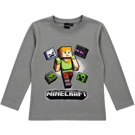   Minecraft Alex Adventure Grey gyerek hosszú ujjú póló, felső 6 év / 116 cm