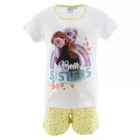   Disney Jégvarázs Best Sisters White gyerek rövid pizsama 8 év / 128 cm