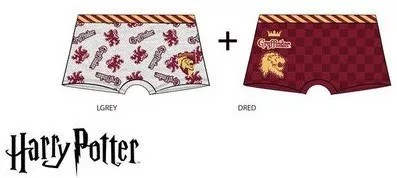 Harry Potter Red Lion gyerek boxeralsó 2 darab/csomag 6 - 8 év / 116 - 128 cm