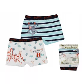   Harry Potter Castle Blue gyerek boxeralsó 2 darab/csomag 8 - 10 év / 128 - 140 cm