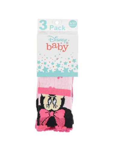 Disney Minnie Figaro Pink baba zokni 0/6 hó