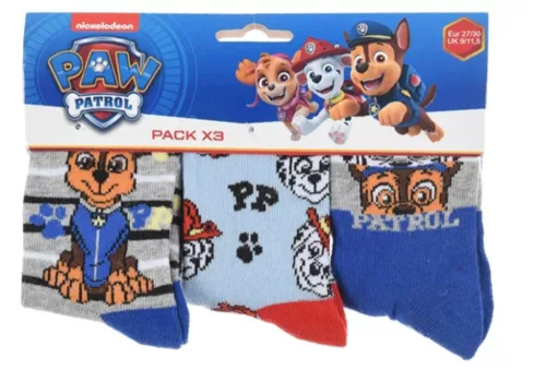 Mancs Őrjárat Paws Crew gyerek zokni 31/34
