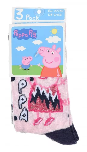 Peppa malac Sparkle Steps gyerek zokni  27/30