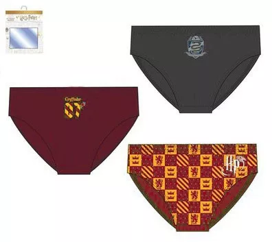 Harry Potter Gryffindor gyerek fehérnemű, alsó 3 darab/csomag 2 - 3 év / 92 - 98 cm