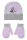 Disney Minnie Dots Purple baba sapka + kesztyű szett 48 cm