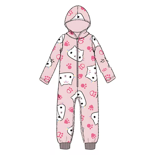 Gabi babaháza Cat Pink gyerek hosszú pizsama, overál 3 év / 98 cm