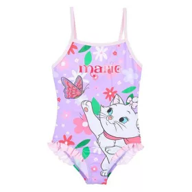   Disney Marie cica Flowers Purple gyerek fürdőruha, úszó 3 év / 98 cm