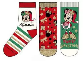 Disney Mickey, Minnie Gift Karácsonyi gyerek zokni 27/30