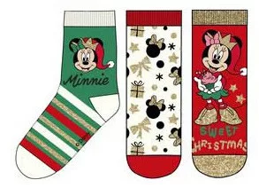 Disney Mickey, Minnie Surprise Karácsonyi gyerek zokni 31/34
