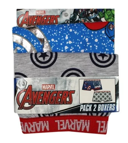 Bosszúállók Captain America gyerek boxeralsó 2 darab/csomag 6 - 8 év / 116 - 128 cm