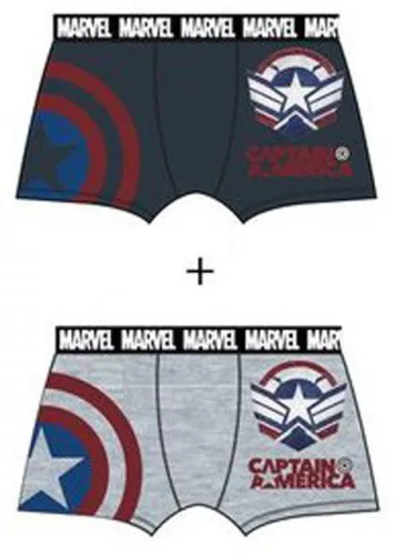 Marvel Captain America férfi boxeralsó 2 darab/csomag S