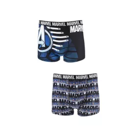  Bosszúállók Captain America Blue férfi boxeralsó 2 darab/csomag L