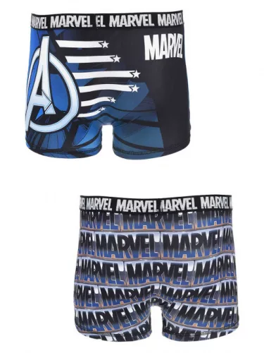 Bosszúállók Captain America Blue férfi boxeralsó 2 darab/csomag L